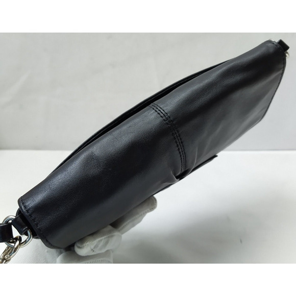 Coach Ashley Black Leather Credit Card Wristlet Wallet - Evening Clutch - Picture 5 of 12